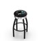Holland Bar Stool Co 30" Blk Wrinkle San Jose Sharks Swivel Bar Stool, Chrome Ring L8B3C30SJShar - alternate 1