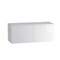 Homeroots 48" White Wood Freestanding Bathroom Vanity With White Sink And Two Drawers 627407 - alternate 1