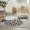 Homeroots 5' X 8' Black And White Floral Indoor Outdoor Area Rug 546664 - alternate 5