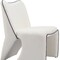 Homeroots 29" Ivory Faux Shearling And Upholstered Side Chair 572298 - alternate 5