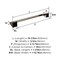 Amerock Blackrock Brushed Nickel Contemporary 18 in 457 mm Towel Bar BH36003G10 - alternate 4
