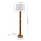 Jonathan Y Rustara 61.5" Cottage Farmhouse Turned Resin/Iron LED Floor Lamp, Antique Brown Wood Finish JYL5402A - alternate 7