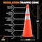 Xpose Safety Traffic Safety Cone, 36 in, PVC, Dual 6 in & 4 in Reflective Collar, DOT Approved, Orange OTC36-64-1-X - alternate 2