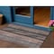 Homeroots 3' X 5' Blue Charcoal And Copper Botanical Leaves Washable Indoor Outdoor Area Rug 581948 - alternate 1