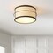 Jonathan Y Evan 14" 2-Light Rustic Farmhouse Iron LED Flush Mount, Oil Rubbed Bronze JYL1313A - alternate 8
