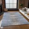 Homeroots 5' X 8' Sky Blue And Denim Blue Striped Washable Indoor Outdoor Area Rug 578005 - alternate 7