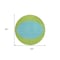 Homeroots 8' Lime Green And Blue Round Striped Washable Indoor Outdoor Area Rug 597177 - alternate 5