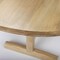 Homeroots 84" Light Brown Solid Wood Trestle Base Oval Dining Table 604026 - alternate 5