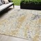 Homeroots 5' X 8' Gold And Ivory Abstract Washable Indoor Outdoor Area Rug 612612 - alternate 1
