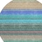 Homeroots 8' Sage Teal Blue And Tan Round Striped Washable Indoor Outdoor Area Rug 614829 - alternate 4