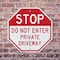 Signmission Stop Do Not Enter Private Driveway, 6 Inch X 6 Inch, Plastic Sign OC-P-6-278 - alternate 4