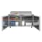 Koolmore 60 in. Commercial 2 Door Refrigerated Sandwich Prep Table, 16 Pan Capacity, 18.4  Cu. Ft. of Storage KM-PTR60-2D - alternate 7