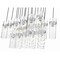 Z-Lite Fontaine 17 Light Linear Chandelier, Brushed Nickel, 44.25 In W 7002P5-17L-BN - alternate 5