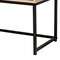 Baxton Studio Ardon Bohemian Light Brown Finished Wood and Black Metal 2-Door Storage Cabinet with Natural Rattan 196-12077-ZORO - alternate 6