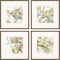 Homeroots Set Of Four Modern Abstract Floral Gold Framed Wall Art, 4PK 416789 - alternate 5