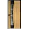 Vdomdoors Aluminum Door Cynex 6116 Black Entry Steel Metal Modern Painted W36xH80 Left Inswing CYNEX6116EXD-OAK-W36xH80-LH-I - alternate 1