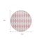 Homeroots 8' Pink And Ivory Round Geometric Washable Indoor Outdoor Area Rug 577093 - alternate 3
