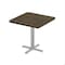 Correll Square Cafe Table, 24 in W, 24 in L, 29 in H, Particleboard Top, Walnut SXT24S-01-98-01 - alternate 1