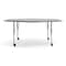 Flash Furniture Commercial Adjustable Height Flower Activity Table with Locking Casters-LT Gray XU-A60-FLR-LTGRY-T-P-CAS-GG - alternate 6