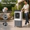 Edendirect 3450 Air Volume CFM 3 of Speed Settings Portable Evaporative/Swamp Cooler for 1000 sq. ft. ZRZHL-6501R - alternate 7
