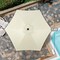 Simple Deluxe 7.5' Patio Umbrella Outdoor Table Market Yard Umbrella with Push Button Tilt/Crank, 6 Sturdy Ribs f LGBRLA7BGE - alternate 5