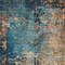 Homeroots 5' X 8' Teal Blue Black And Copper Abstract Washable Indoor Outdoor Area Rug 606075 - alternate 4