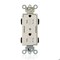 Leviton Straight Blade Receptacle, 5-15R, 15 A, 125V AC, Surface Mount, Self-Grounded MT162-2T - alternate 1