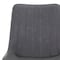 Homeroots Set of Two Gray and Black Faux Leather and Wood Dining Side Chairs, 2PK 716278 - alternate 5