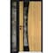 Vdomdoors Aluminum Door Cynex 6116 Black Entry Steel Metal Modern Painted W36+12xH80 Right Inswing CYNEX6116EXD-OAK-W36+12xH80-RH-I - alternate 1