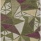 Homeroots 8' X 10' Olive Green Ivory And Burgundy Geometric Washable Indoor Outdoor Area Rug 600387 - alternate 7