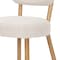 Homeroots Beige Upholstered Fabric Open Back Dining Side Chair 605886 - alternate 3