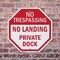 Signmission No Trespassing No Landing Private D, 10 inch X 10 inch, Aluminum Metal Signs, 2PK OC-A-2PACK-10-95 - alternate 5