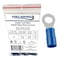 Kable Kontrol Copper and Nylon Butted Seam Ring Terminal, 16-14 AWG, Stud Size # 6, Blue, 100 Pcs, 100PK RTNY-1614-6-BL - alternate 1