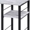 Homeroots 47" Antiqued White and Black Writing Desk 491436 - alternate 3