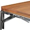 Homeroots 30" Brown Premium Wall Mount Teak Shower Bench 402209 - alternate 3