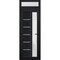 Vdomdoors Front Exterior Prehung FiberGlass Door Frosted Glass / Manux 8088 Matte Black / Transom Window / Of MANUX8088EXD-BLK-W36 x H80+14-LH - alternate 4