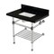Kingston Brass 30-Inch Black Granite Console Sink with Acrylic Legs and Shelf, 8-Inch, 3-Hole KVPK3030KASQB1 - alternate 1