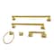 Kingston Brass 5-Piece 18" and 24" Towel Bars Bathroom Accessory Set, Brushed Brass BAHK602124787 - alternate 1