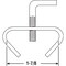 Prime-Line Prime-Line Silver Steel Handrail Bed Frame Clamp 1/4 inch Ga. 1.25 in. L 20 lb U 9006 - alternate 2