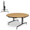 Palmer Hamilton Round Folding Table, 60 in W, 30 in H, Fusion Maple PHLIP20-3060RD-FB - alternate 4