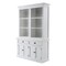 Homeroots 87" White Solid Wood Adjustable Four Tier Bookcase 397122 - alternate 7