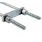Mytee Products 20in Square 5/8in-11 U-Bolt Kit with Tie Bars, Hex Nuts & Split Lock Washers UBSB-20 - alternate 3