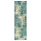 World Rug Gallery Tropical Floral Reversible Plastic Runner Rug 2 ft 6 in x 8 ft Green 6051GREEN27X8 - alternate 5