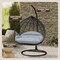 Leisuremod Teardrop Hanging Swing Chair with Stainless Steel Stand, 440 lb Capacity, Weatherproof RSCBL-57LGR - alternate 7