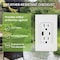 Leviton 15A White 2-Port USB Charging Outlet with 5-15R Weather-Resistant Duplex Outlet R02-W5633-0BW - alternate 4
