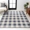Jonathan Y Gingham Gradient Plaid Cottage Machine-Washable Light Gray/Dark Gray/Cream 3 ft. x 5 ft. Area Rug WSH303A-3 - alternate 5
