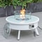 Leisuremod Walbrooke Patio Round Fire Pit and Tank Holder, White WW-29-24-GL - alternate 6