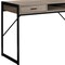 Homeroots 48" Taupe and Black Computer Desk With Two Drawers 333487 - alternate 4