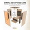 Steamspa 2-Person Carbon FAR Infrared Hemlock Wooden Indoor Sauna Room with LED Touch Control Panel SC-SS0014-GS - alternate 10
