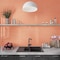 Apollo Tile Cirkel 11.46 in. x 12.4 in. Glossy Orange Porcelain Mosaic Wall and Floor Tile 9.87 sqft/case, 10PK ORB88013ORGA - alternate 7